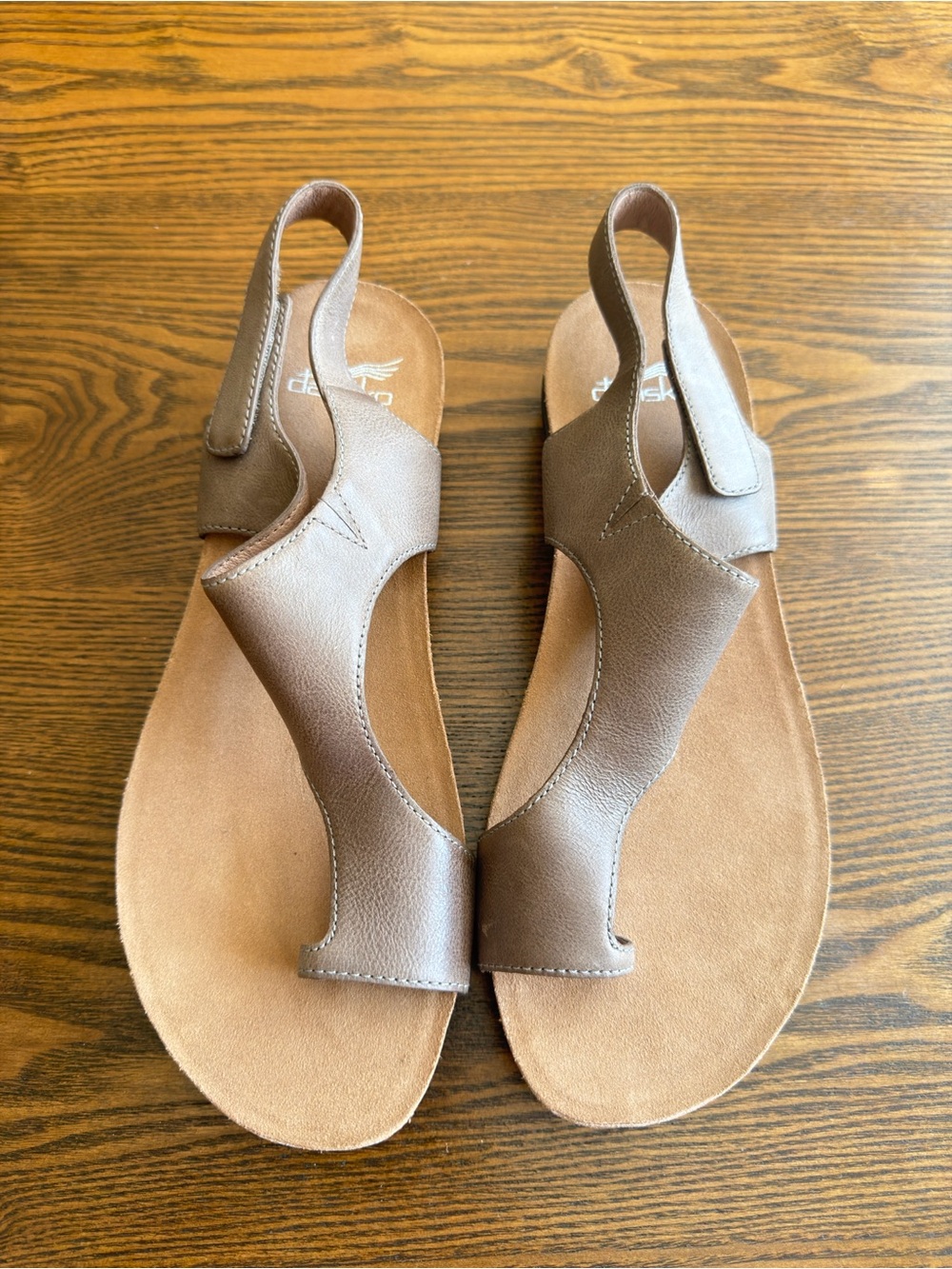 Dansko Brown Leather Slingback Sandals